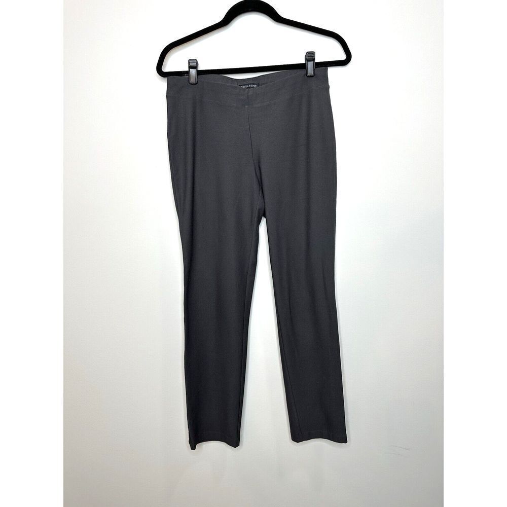 Eileen Fisher Legging Pants Pull On Stretch Jersey‎ Ankle Made in USA Gray XS